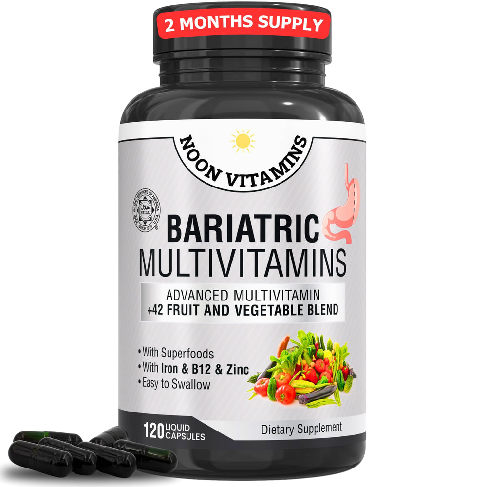 NOON VITAMINS bariatric multivitamin bottle for daily post-surgery nutrition