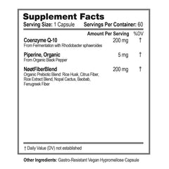 Close-up of NOOT CoQ10 capsules for simple daily use