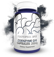 Nootropics Depot CoQ10 200mg bottle supports cellular energy and daily vitality.