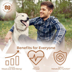Nootropics Depot fenugreek capsules in hand for portable daily use.