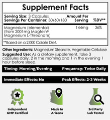 Nootropics Depot Magtein bottle front showing packaging and branding