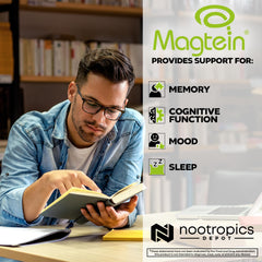 Nootropics Depot Magtein label detail referencing MIT science formula