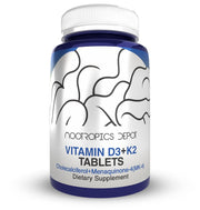 Nootropics Depot Vitamin D3 K2 bottle front view supports daily calcium absorption