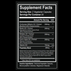Nootrum Mushrooms daily-use scene with capsules in morning routine for focus.