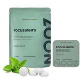 NOOZ Focus Mints refill tin for portable brain-boosting support on the go.