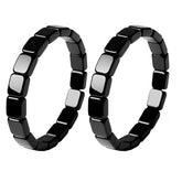 NORLSO Hematite Bracelet for Men close-up shows natural texture and bold, confident style.
