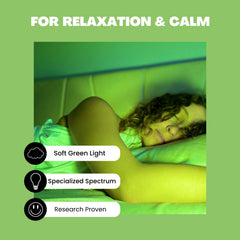 Norb Relief Leaf demonstrates forest-bathing inspired illumination for calm focus.