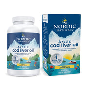 Nordic Naturals Arctic Cod Liver Oil Lemon bottle for daily omega-3 support