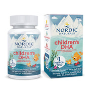Nordic Naturals Children’s DHA strawberry bottle for healthy brain development support.