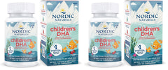 Nordic Naturals Children's DHA strawberry bottle—trusted omega-3 source for supporting growing brains.