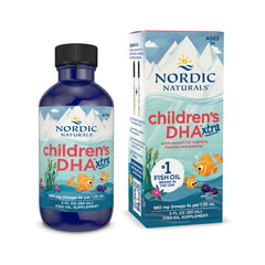 Nordic Naturals Children’s DHA Xtra Berry Punch bottle for kid-friendly omega-3.