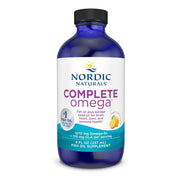 Nordic Naturals Complete Omega lemon bottle supports daily omega-3 intake with lemon flavor.
