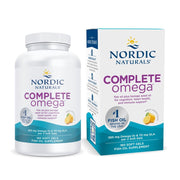 Nordic Naturals Complete Omega lemon bottle with 180 soft gels for daily omega-3 support