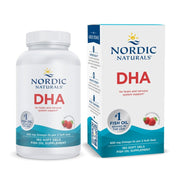 Nordic Naturals DHA Strawberry softgels bottle for easy daily omega-3