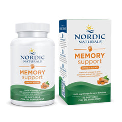 Nordic Naturals memory-support-curcumin-lemon bottle on table supports daily cognitive clarity.
