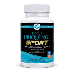 Nordic Naturals CoQ10 Ubiquinol Sport mini soft gels, 100 mg, energy support.