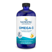 Nordic Naturals Omega-3 lemon bottle for daily omega-3 intake.