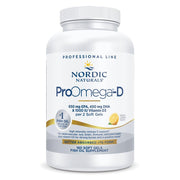 Nordic Naturals ProOmega-D lemon bottle shows high-potency omega-3 and D3 for daily wellness