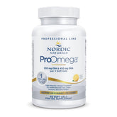Nordic Naturals ProOmega Lemon bottle on shelf for daily omega-3 support.