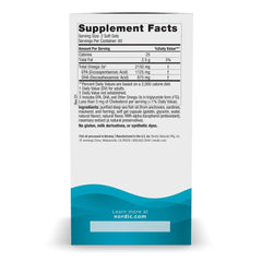 Nordic Naturals Ultimate Omega 2X bottle-front view highlighting lemon flavor.