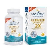 Nordic Naturals Ultimate Omega 2X lemon bottle, high-potency omega-3 for daily wellness