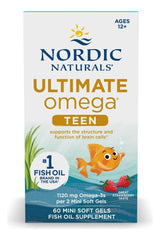 Nordic Naturals Ultimate Omega 2X Teen third-party testing seal communicates purity.