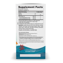Close-up of Nordic Naturals Ultimate Omega Jr. strawberry mini soft gels, appealing taste