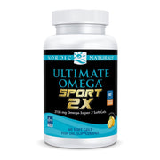 Nordic Naturals Ultimate Omega Sport 2X lemon bottle pour shows refreshing flavor for daily use