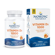 Nordic Naturals Vitamin D3 orange mini soft gels bottle front for daily bone support