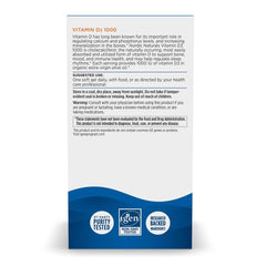 Nordic Naturals Vitamin D3 orange mini soft gels closeup displaying easy-to-swallow texture and orange flavor