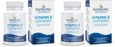 Nordic Naturals Vitamin E Complex soft gels unflavored bottle for convenient antioxidant support.