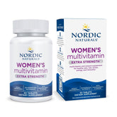 Nordic Naturals Women’s Multivitamin Extra Strength bottle supports daily energy and balance.