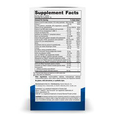 Nordic Naturals Women’s Multivitamin Extra Strength label highlights purity and allergen-free formula.