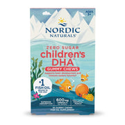 Nordic Naturals Zero Sugar Children’s DHA gummies tropical punch pack for kids.