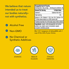 Ready-to-make AshwaMilk beverage prepared in a cup