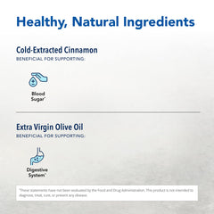 Cinnamol breath-freshening action highlighted on compact vial demonstrates after-meal use.