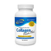 North American Herb & Spice Collagen Power-Plus capsules visible for joint support.