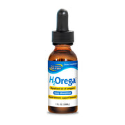 North American Herb and Spice H2Orega bottle close-up showing water soluble oregano.