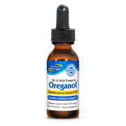 North American Herb and Spice Oreganol P73 bottle with pour enables daily dosing.