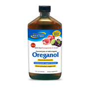 Oreganol Juice bottle from North American Herb & Spice shows real pomegranate and grape for everyday wellness.