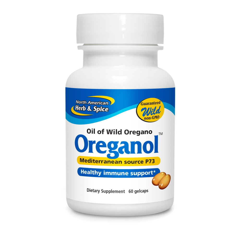 NORTH AMERICAN HERB & SPICE Oreganol P73 bottle for daily wellness