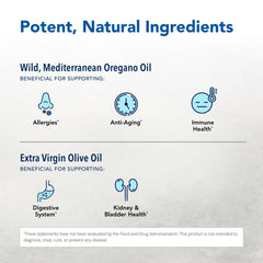 Oreganol P73 dropper shows precise two drop dosage option