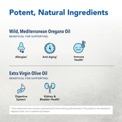 Oreganol P73 olive oil base with wild oregano oil.