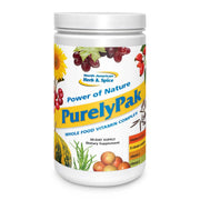 North American Herb & Spice Purely Pak bottle with whole food vitamins for a 30-day plan.