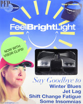 NORTHERN LIGHTS Feel Bright Visor front view for hands-free light therapy