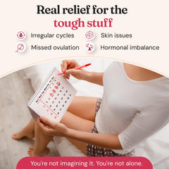 Nourished Inositol capsules lined up for convenient daily support.