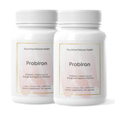 Nourished ProbIron bottle on shelf shows vegan iron and probiotic support