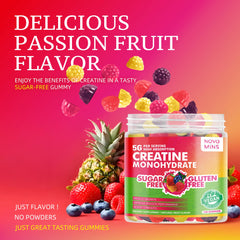 Novomins Creatine Gummy sugar-free option for athletes.