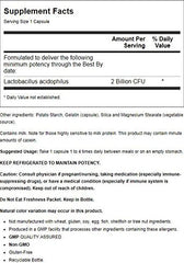 NOW Foods Acidophilus 2 Billion capsule close-up highlighting probiotic supplement.