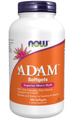 NOW Foods ADAM Superior Men's Multi bottle with label, easy daily support.